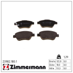 Piduriklotsi komplekt,ketaspidur ZIMMERMANN 23982.180.1