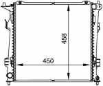 Radiaator,mootorijahutus MAHLE CR 1367 000P