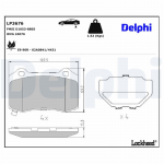 Piduriklotsi komplekt,ketaspidur DELPHI LP3676