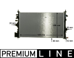 Radiaator,mootorijahutus MAHLE CR 1102 000P