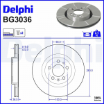 Piduriketas DELPHI BG3036