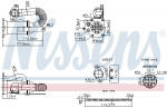 Radiaator,heitgaaside tagasijooks NISSENS 989453