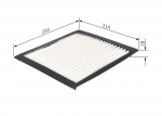 Filter,salongi&otilde;hk BOSCH 1 987 432 263