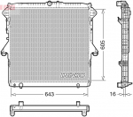 Radiaator,mootorijahutus DENSO DRM10118