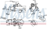 Radiaator,heitgaaside tagasijooks NISSENS 989285