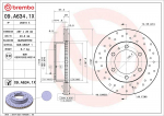 Piduriketas BREMBO 09.A634.1X