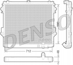 Radiaator,mootorijahutus DENSO DRM50074