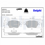 Piduriklotsi komplekt,ketaspidur DELPHI LP3711