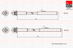 Klapikaanekruvikomplekt FAI AutoParts B1625