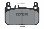 Piduriklotsi komplekt,ketaspidur TEXTAR 2550501