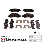 Piduriklotsi komplekt,ketaspidur ZIMMERMANN 25976.165.2