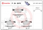 Piduriklotsi komplekt,ketaspidur BREMBO P 24 257E