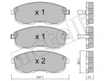 Piduriklotsi komplekt,ketaspidur METELLI 22-0404-0