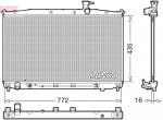Radiaator,mootorijahutus DENSO DRM41024