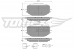 Piduriklotsi komplekt,ketaspidur TOMEX Brakes 60-54