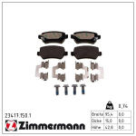 Piduriklotsi komplekt,ketaspidur ZIMMERMANN 23417.150.1