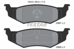 Piduriklotsi komplekt,ketaspidur TEXTAR 2356102