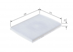 Filter,salongi&otilde;hk BOSCH 1 987 435 126