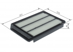 &Otilde;hufilter BOSCH F 026 400 419