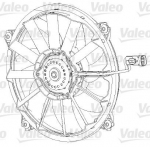 Ventilaator,mootorijahutus VALEO 696091