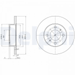 Piduriketas DELPHI BG2809