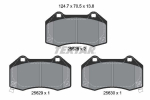 Piduriklotsi komplekt,ketaspidur TEXTAR 2552803