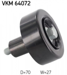 Seade-/juhtrull,soonrihm SKF VKM 64072