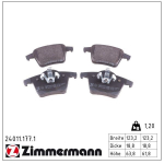 Piduriklotsi komplekt,ketaspidur ZIMMERMANN 24011.177.1