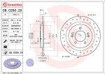 Piduriketas BREMBO 08.C250.2X