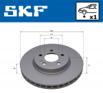 Piduriketas SKF VKBD 81382 V1