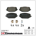 Piduriklotsi komplekt,ketaspidur ZIMMERMANN 26588.180.2