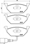 Piduriklotsi komplekt,ketaspidur HELLA 8DB 355 008-551