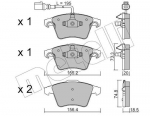 Piduriklotsi komplekt,ketaspidur METELLI 22-0552-0