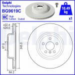 Piduriketas DELPHI BG9619C