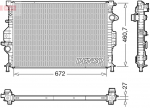 Radiaator,mootorijahutus DENSO DRM10115
