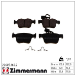Piduriklotsi komplekt,ketaspidur ZIMMERMANN 22605.160.2