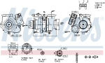 Kompressor,&uuml;lelaadimine NISSENS 93462