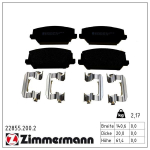 Piduriklotsi komplekt,ketaspidur ZIMMERMANN 22855.200.2