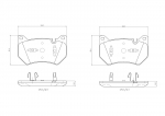 Piduriklotsi komplekt,ketaspidur BREMBO P 85 181