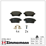 Piduriklotsi komplekt,ketaspidur ZIMMERMANN 22104.160.2
