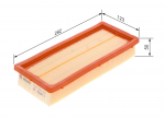 &Otilde;hufilter BOSCH 1 457 433 316