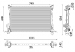 Radiaator,mootorijahutus MAHLE CR 2637 000P