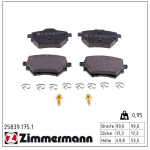 Piduriklotsi komplekt,ketaspidur ZIMMERMANN 25839.175.1