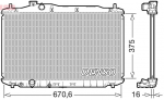 Radiaator,mootorijahutus DENSO DRM40105