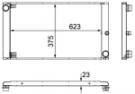 Radiaator,mootorijahutus MAHLE CR 1093 000P