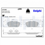 Piduriklotsi komplekt,ketaspidur DELPHI LP3280