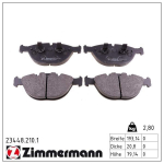 Piduriklotsi komplekt,ketaspidur ZIMMERMANN 23448.210.1