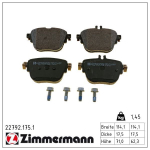 Piduriklotsi komplekt,ketaspidur ZIMMERMANN 22792.175.1