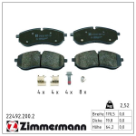 Piduriklotsi komplekt,ketaspidur ZIMMERMANN 22492.200.2