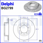 Piduriketas DELPHI BG2799